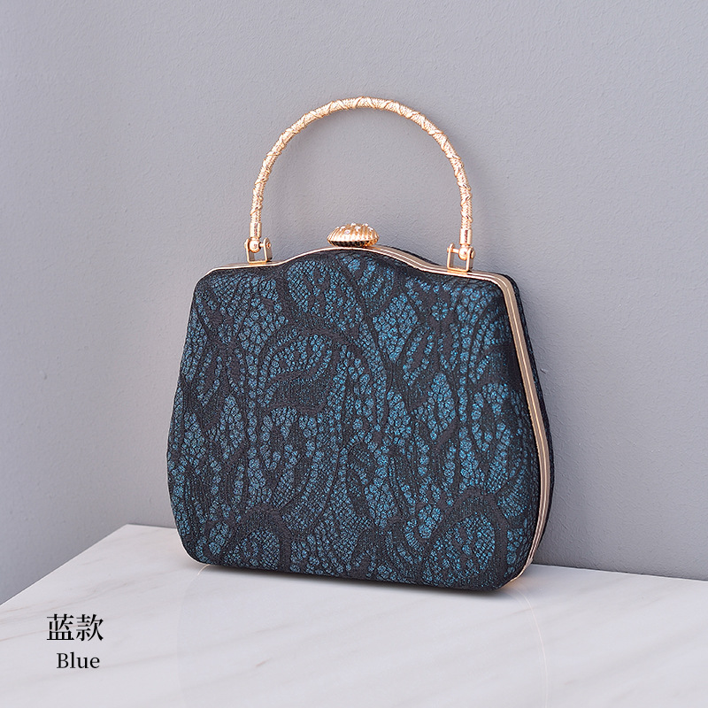 Cruz-frontera encaje noche banquete femenino Comercio exterior europeo y americano bolso de mano cheongsam bolso vestido de boda