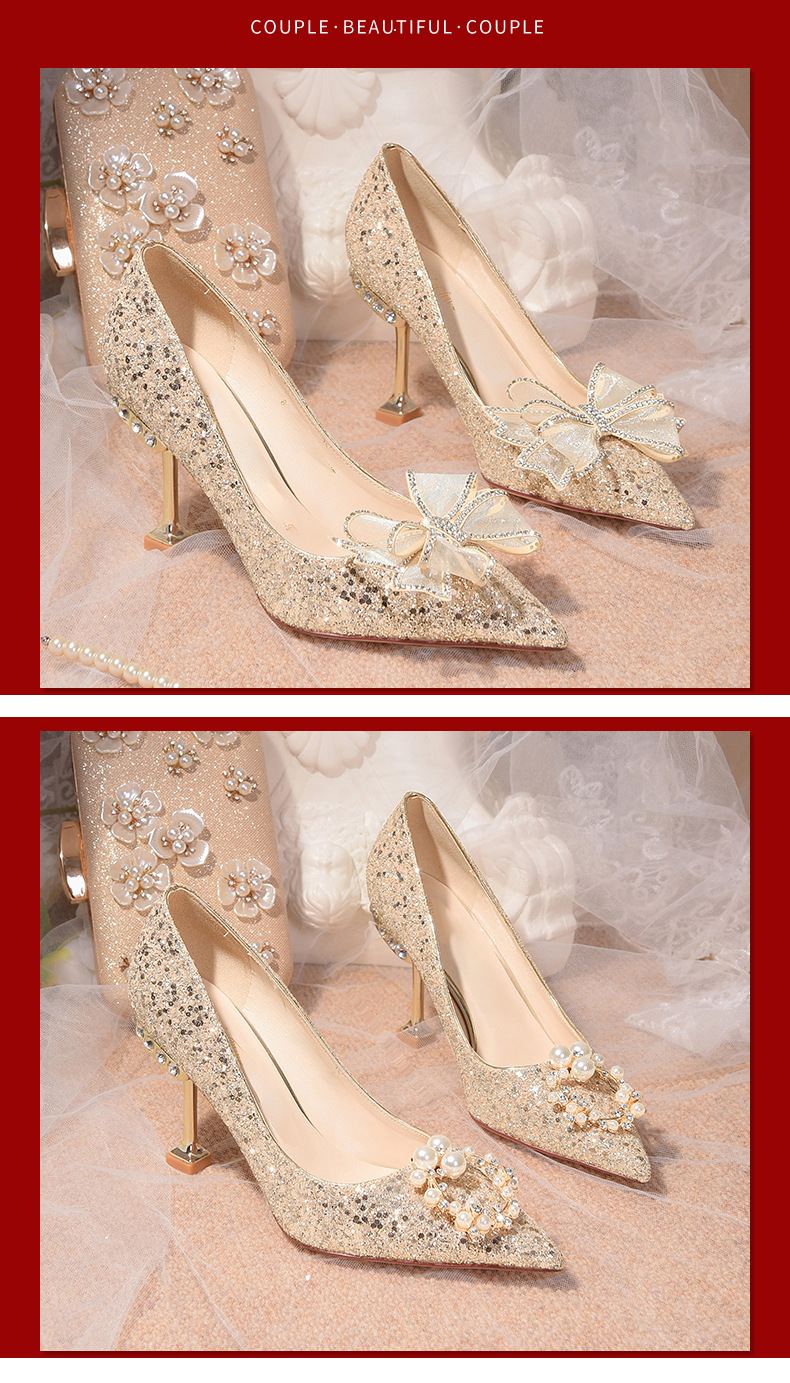 Women's Elegant Floral Point Toe Pumps display picture 2