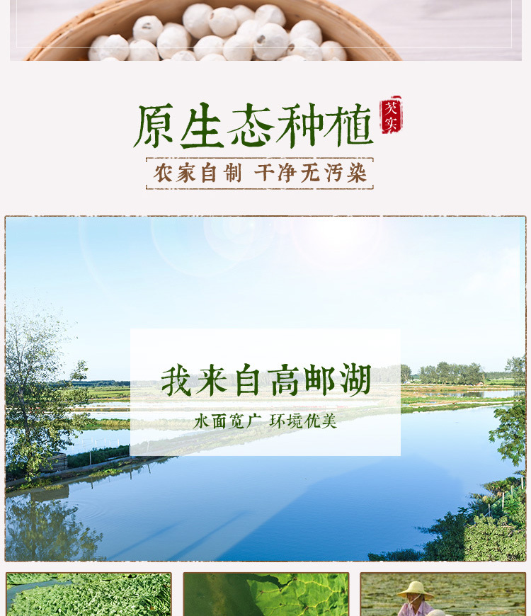 Dried Gorgon Fruit Seeds Qian Shi 500g Hand Peeled Suzhou Euryale Seeds for Soup and Congee key features