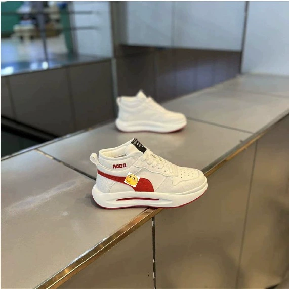 Приливная мужская обувь осень-зима новая толстая подошва маленькая белая обувь