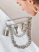 J 76348 Fashion Lock Brooch Pin �������� �羳��������ѷ