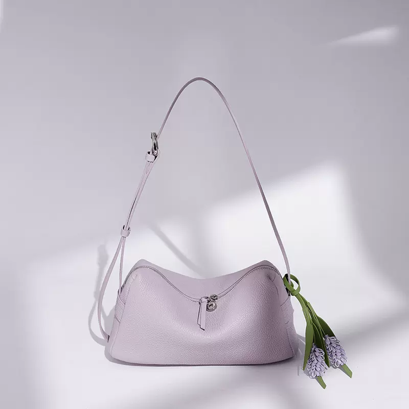 小众设计轻奢真皮大容量手提枕头包原创韩系高级感时尚女士单肩包