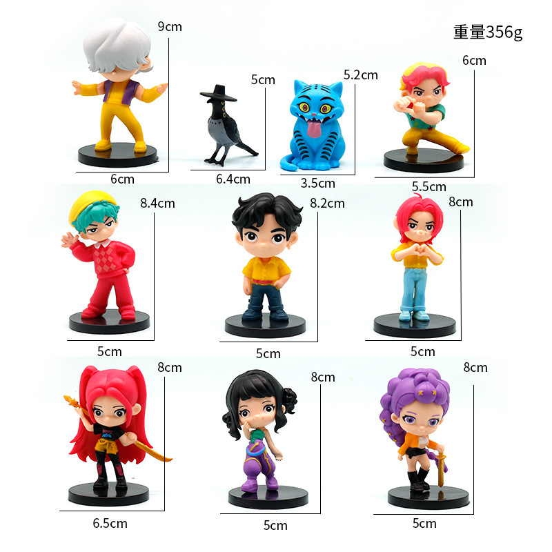 Transfronterizo K-pop caza de brujas 2 - 4.5 pulgadas estrella Q edición hecha a mano juego de caja ciega alrededor de la decoración de muñecas de moda