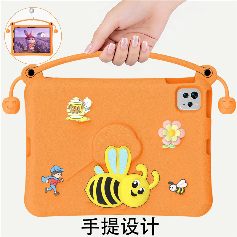 Cross-Border Applicable Apple iPad Pro 11inch Eva Protective Case Air6/7 Little Bee Style Kidsren's Tablet Case