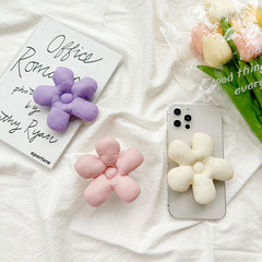Mobile Airbag Bracket, Fresh Instagram Style, Flower 3D Fabric Sticky Self-Extending, Minority Portable, Easy to Carry