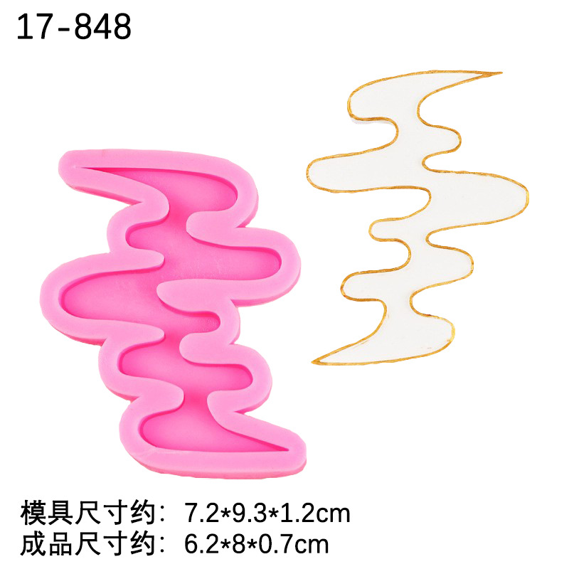 DIY cristal epoxi molde xiangyun estilo chino colgante decoración aromaterapia piedra pastel decoración molde de silicona