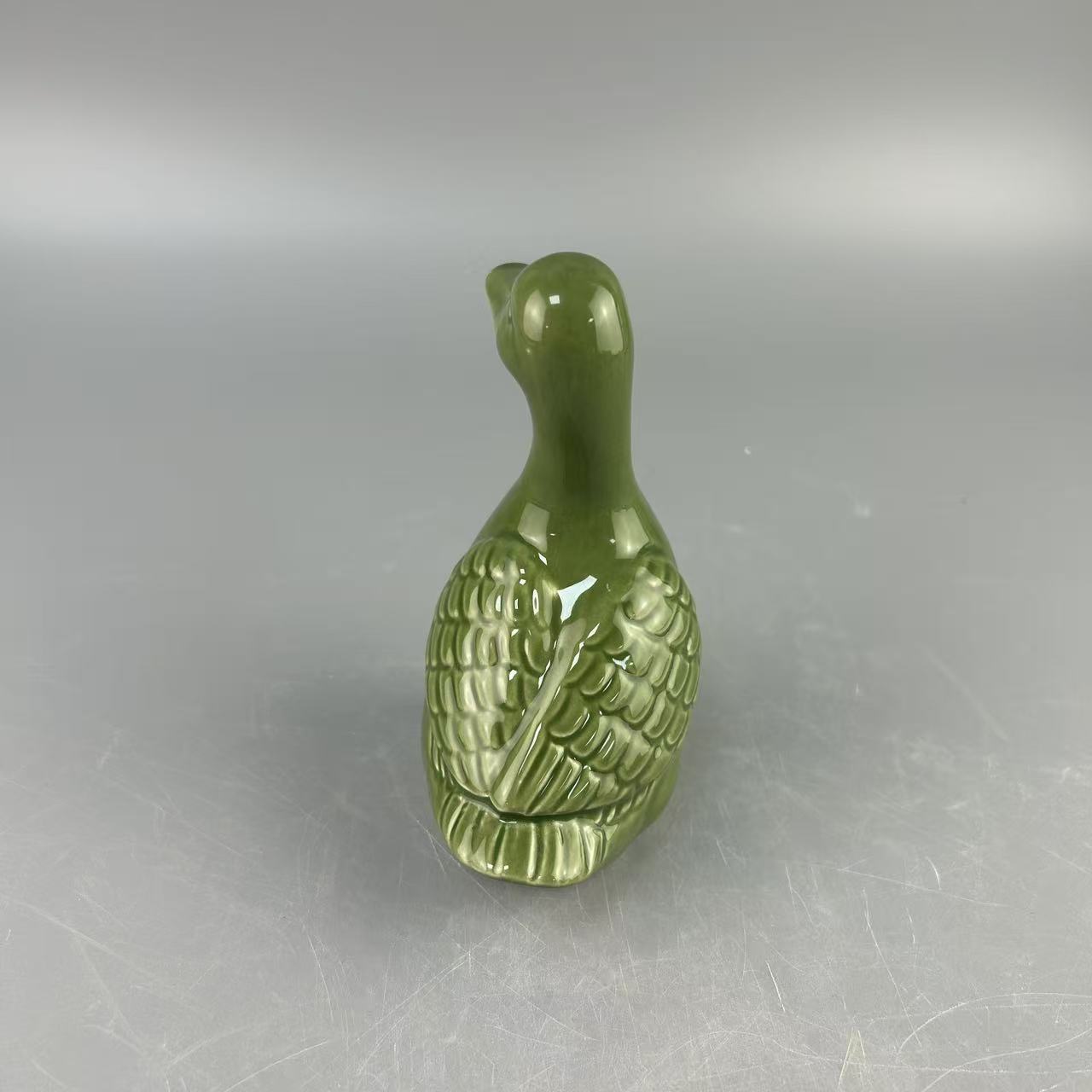 Personalizada transfronteriza cerámica verde pato cisne artesanía ornamentos nórdicos inswind combinación de estudio decoración porche