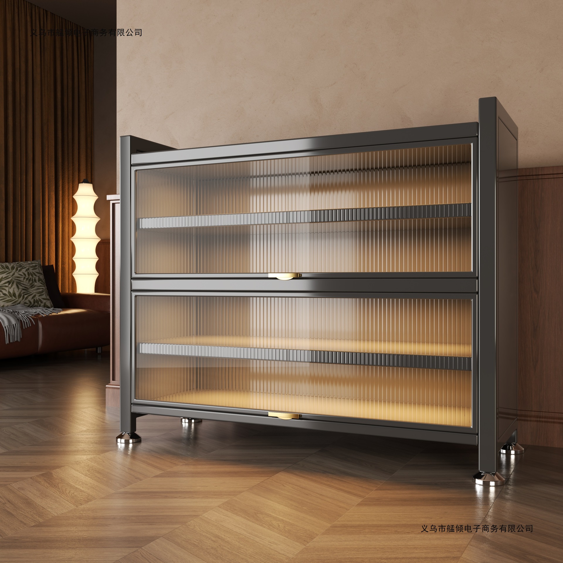 Steel Shoe Rack, Home Entrance Entrance Rack, Large-Capacity Floor-Standing Dust-Proof Storage Cabinet, Multi-Functional Storage Shoe Cabinet