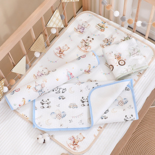 2025 New Newborn Baby Diaphragm Pad Class A Baby Mattress Washable Gauze Cotton Waterproof and Soft Absorbent Pad