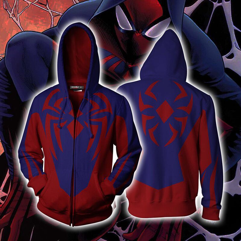 New 3D Digital Printing Spider New Era cosplay Anime Zipper Cardigan Hoodie Men