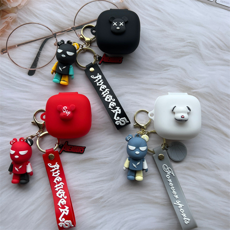 Applicable to QCY T13 ANC Real Wireless Bluetooth headset protective case drop-resistant silicone charging box cartoon soft case Applicable to QCY T13 ANC Real Wireless Bluetooth headset protective case drop-resistant silicone charging box cartoon soft case