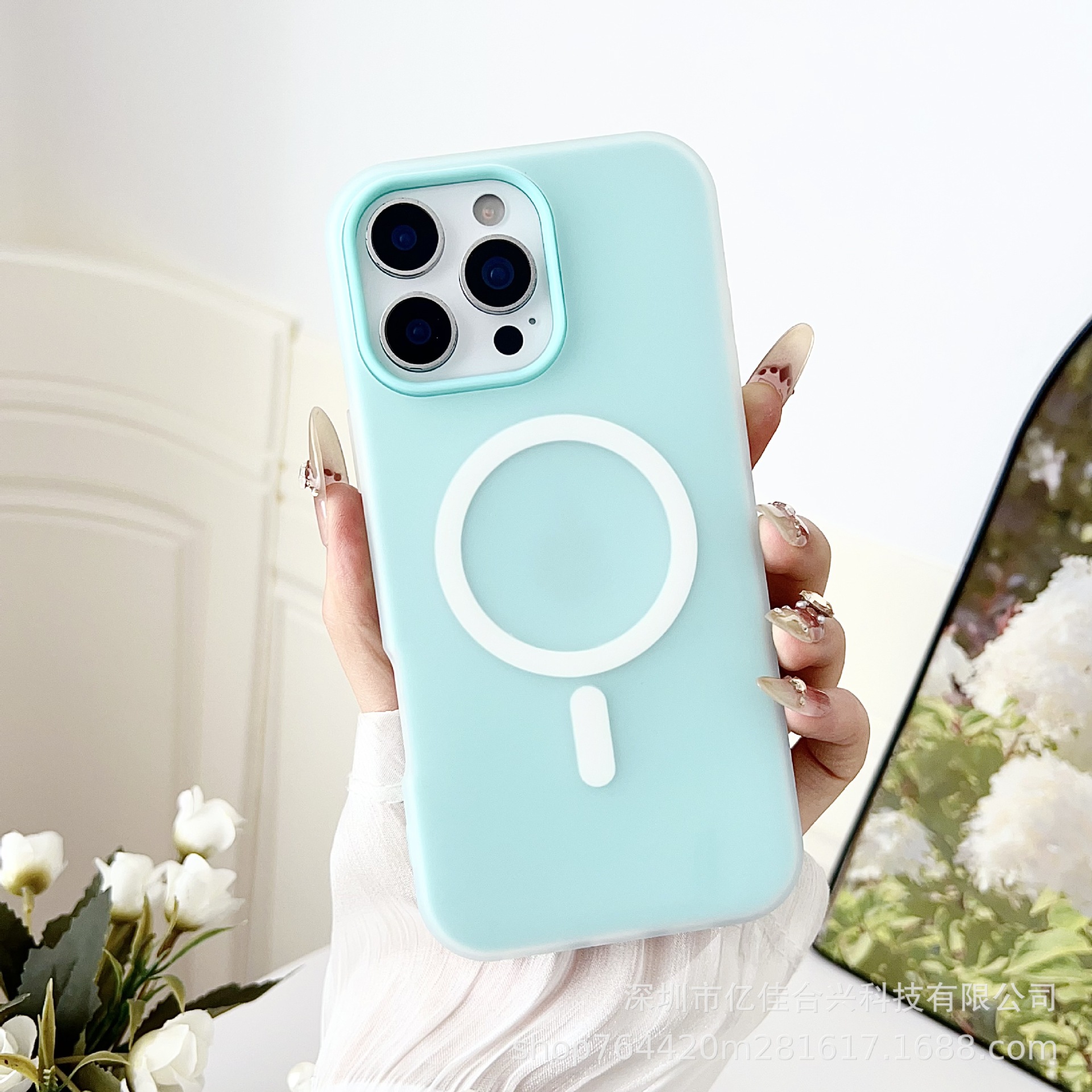 Funda de teléfono móvil de moda dos en uno con diseño de gelatina escarchada para Apple 17, adecuada para iPhone 15, funda protectora simple anticaída 16