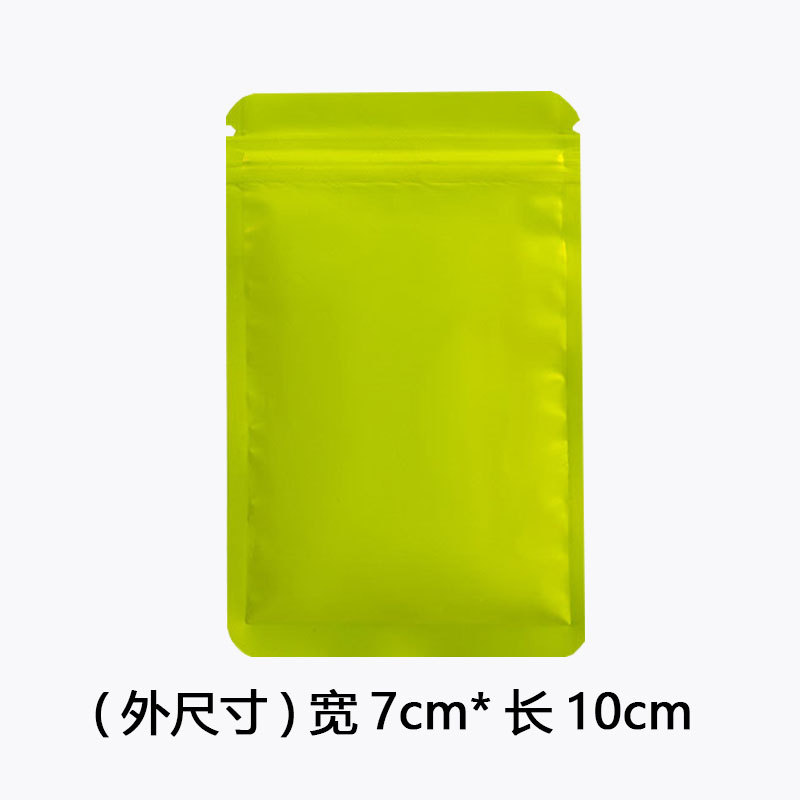 Joyas de color Bolsa ziplock Bolsa ciega Bolsa de papel de aluminio esmerilado Bolsa de hueso opaca aluminizada de doble cara Bolsa de embalaje sellada con alimentos