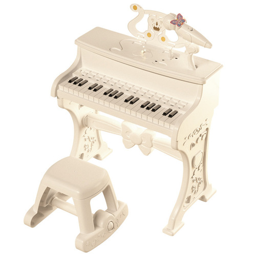 Children's Piano Toy Large Electronic Keyboard for Little Girls, Beginner Multifunctional with Microphone, Suitable for 3-Year-Old Babies, Gift
