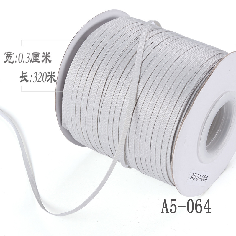 3mm de alta densidad costilla cinturón DIY cinta colgante etiqueta marcador embalaje cinta delgada cuerda de hilo