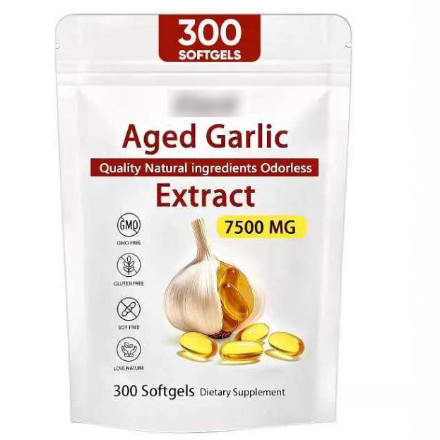 Elare Aged Garlic Extract -7500mg Odorless有机大蒜提取物胶囊