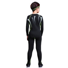 Outdoor Sports Children's Tight Fitting Fitness Clothes High Elastic Quick Drying Basketball Training Tight Suit Set 0010