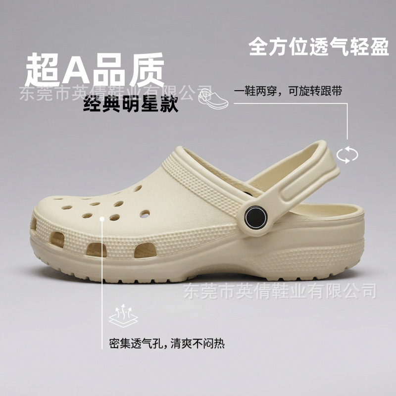 Original Cross Classic Style Star-Themed Clogs for Men and Women, Fashionable Non-Slip Beach Shoes for Couples | 10001
