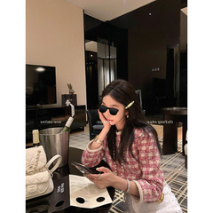 区区欧阳小香风外套女秋季前后两穿设计感小众复古小个子短款上衣