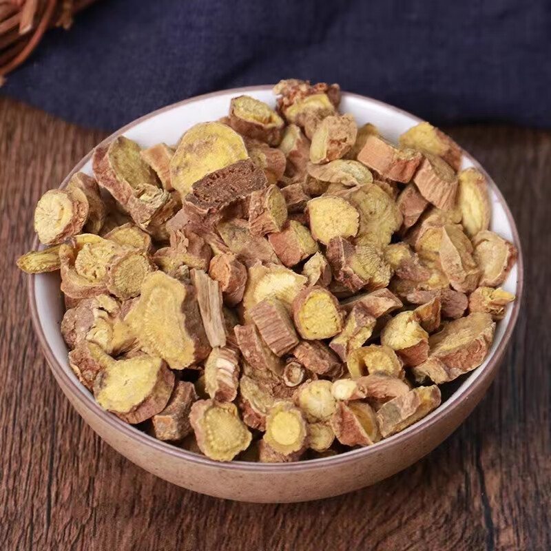 Dried Scutellaria Root Slices Huang Qin 500g Chinese Herbal Tea and Decoction Pieces preparation