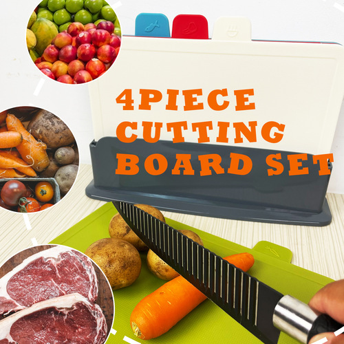 Household baby food supplement classification multi-purpose cutting board four-piece set PP plastic cutting board set PP good chopping board
