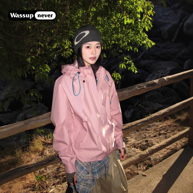Women's Dopamine Jacket 2026 Spring and Autumn New Outdoor Windproof Waterproof Travel Pink Hiking Jacket Women's Dopamine Jacket 2026 Spring and Autumn New Outdoor Windproof Waterproof Travel Pink Hiking Jacket