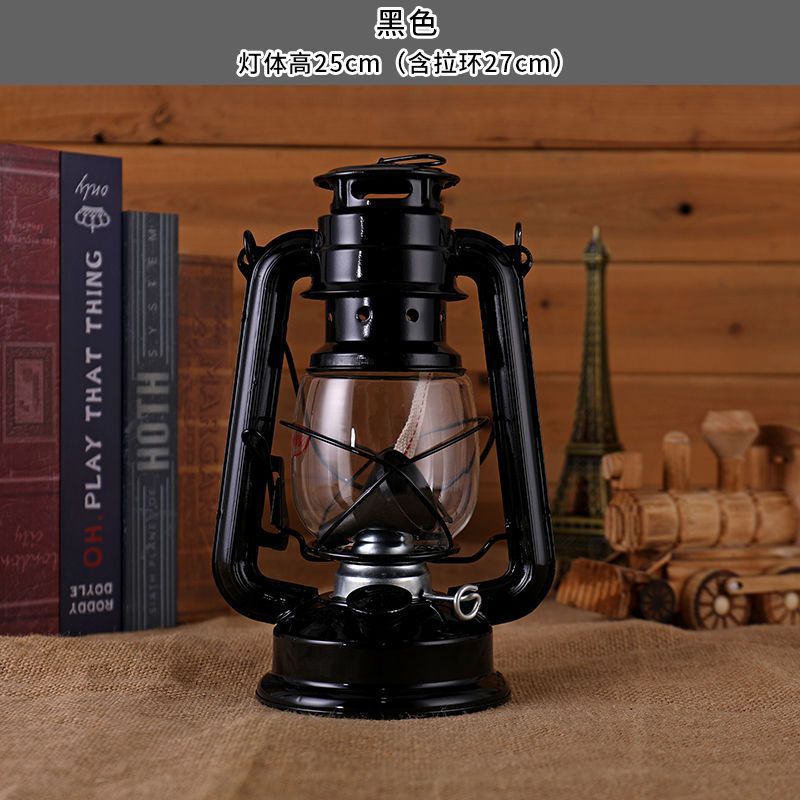 lámpara de aceite retro lámpara de caballo lámpara de queroseno portátil lámpara de camping lámpara de camping lámpara de camping lámpara de decoración de lámpara de campamento accesorios de fotografía