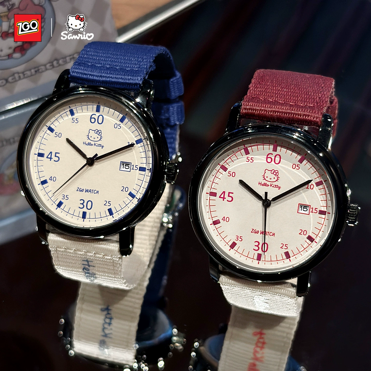 Hello Kitty, hello kitty, watch, retro dial, quartz watches
