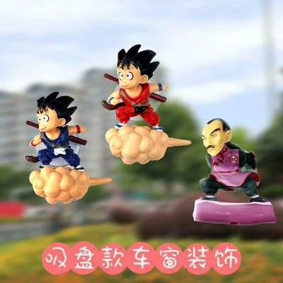 Flying Little Sun Wukong Anime Car Window Sticker Car-Mounted Somersault Cloud Creative Car Window Glass Sticker Ornament Accessories