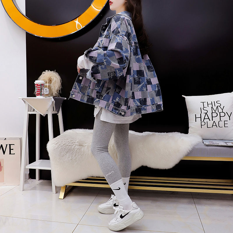 宽松设计感牛仔外套女春秋2025年春秋季新款的网红短款小个子上衣|undefined