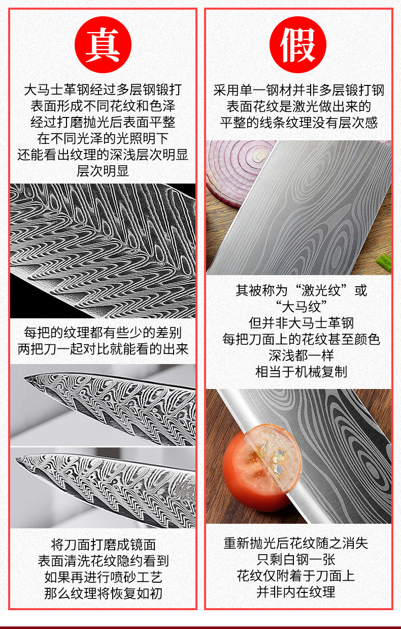 大马士革厨房刀具套装5件套多款式套刀家用菜刀乔迁入伙礼品礼盒