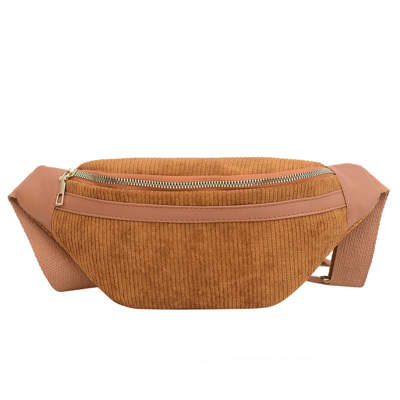 Bolsa de pecho de pana japonesa y coreana bolsa de mensajero 2023 nueva bolsa de cintura de teléfono móvil retro pequeña bolsa de hombro