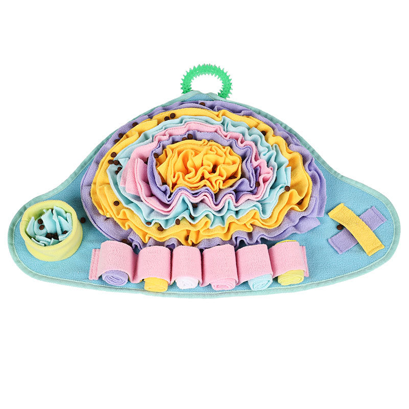 Pet Dog Toy Jellyfish Sniffing Mat Educational Stress Relieving Training Food Sniffing_voghion.com