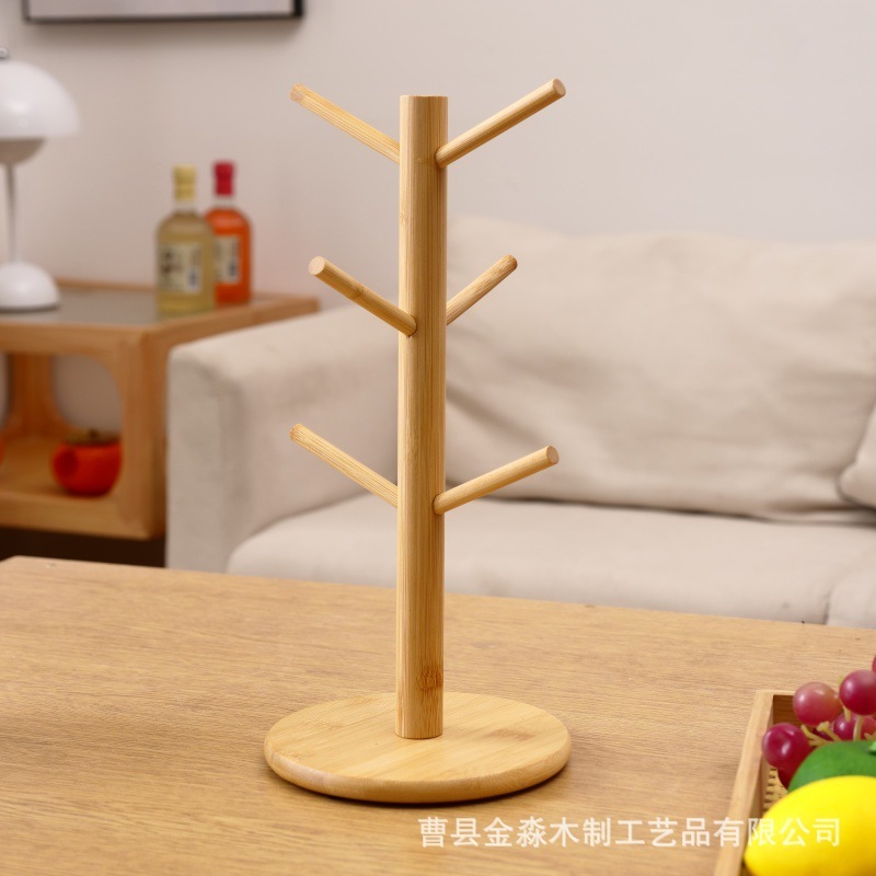 木製キッチンカップホルダー、ペーパータオル収納ラック、ツリー型スタンド、ブレスレット・ネックレス整理収納ラック、家庭用水切りラック|undefined