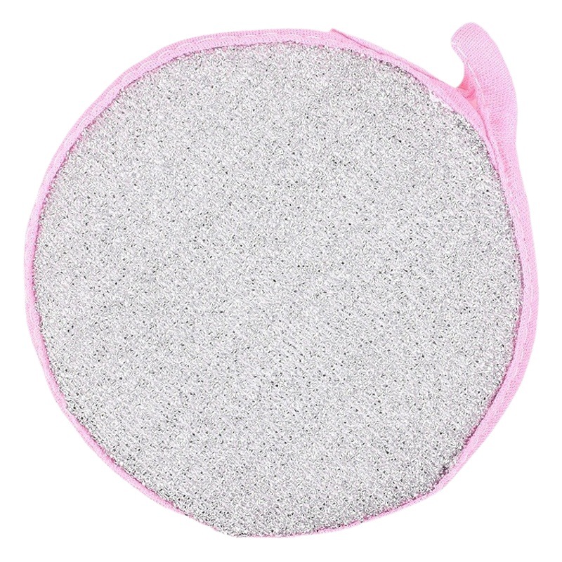 Fábrica al por mayor de doble cara redonda lingote toalla engrosada esponja cocina antiadherente aceite cepillo olla artefacto hogar plato paño