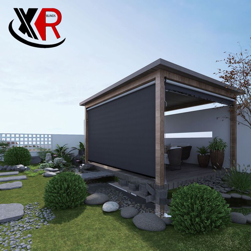 Windproof Roller Blinds, Waterproof Sunshade, Outdoor Sunshade Pavilion, Light-Blocking Balcony Enclosure, Smart Remote Control Outdoor and Indoor Windproof Roller Blinds Windproof Roller Blinds, Waterproof Sunshade, Outdoor Sunshade Pavilion, Light-Blocking Balcony Enclosure, Smart Remote Control Outdoor and Indoor Windproof Roller Blinds