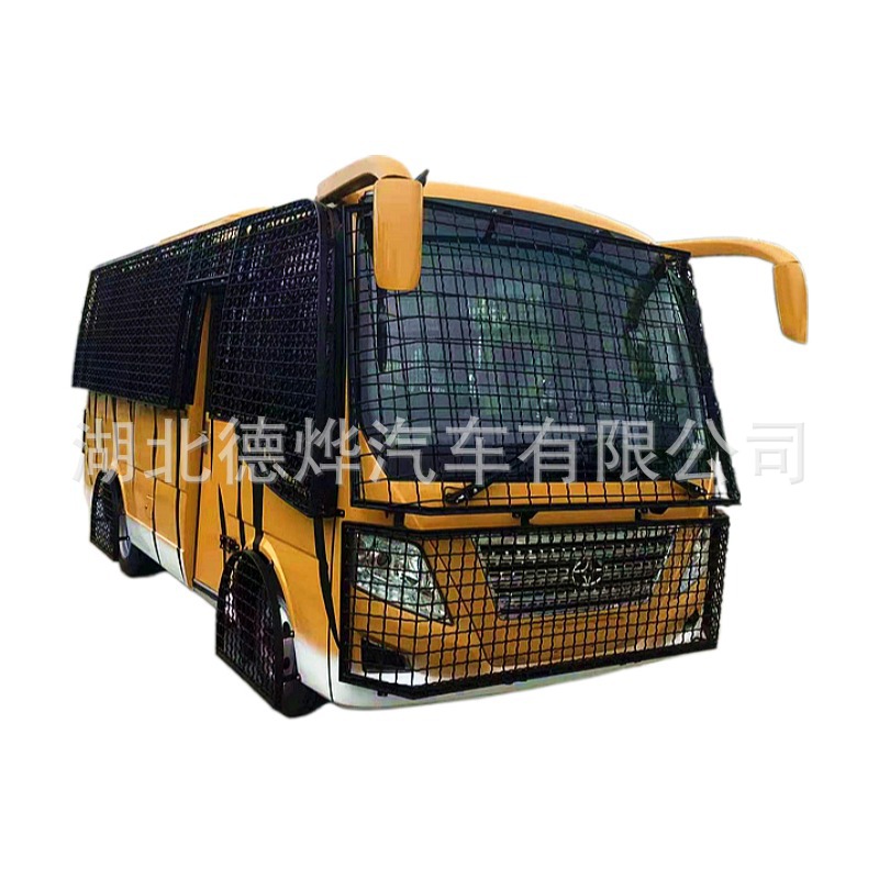 动物园猛兽投食观光车 老虎喂食车 防爆防护网 景区专用