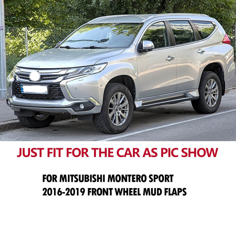Suitable for Mitsubishi 2016-2019 Pajero Montero Sport Car Mud Flaps, Two Pieces