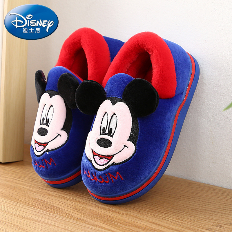 Children's cotton slippers bag with cute winter home non-slip boys and girls baby children's cartoon cotton shoes