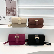 时尚百搭鹿皮绒包包女包2025秋冬新款单肩斜挎包手提小方包