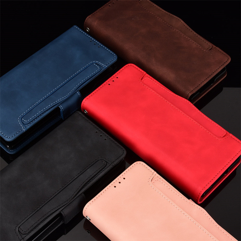 For Samsung Galaxy Z Fold 4 mobile phone leather case multi-card slot flip case Z FOLD3 generation case 5g