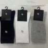 A pair of high-tabs with card markings and hook socks - black