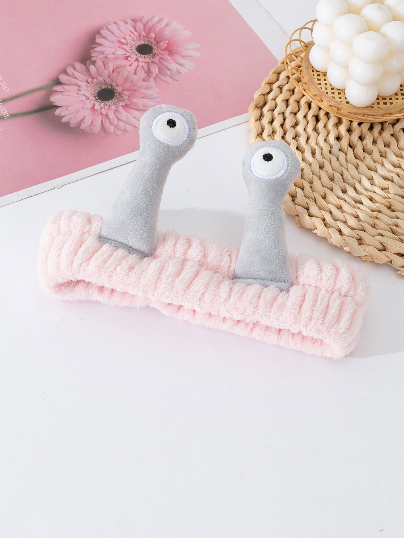 Corea del Sur Caracol de dibujos animados gran tentáculo lindo divertido creativo venta lindo lavado de cara banda de pelo Internet celebridad lavado diadema