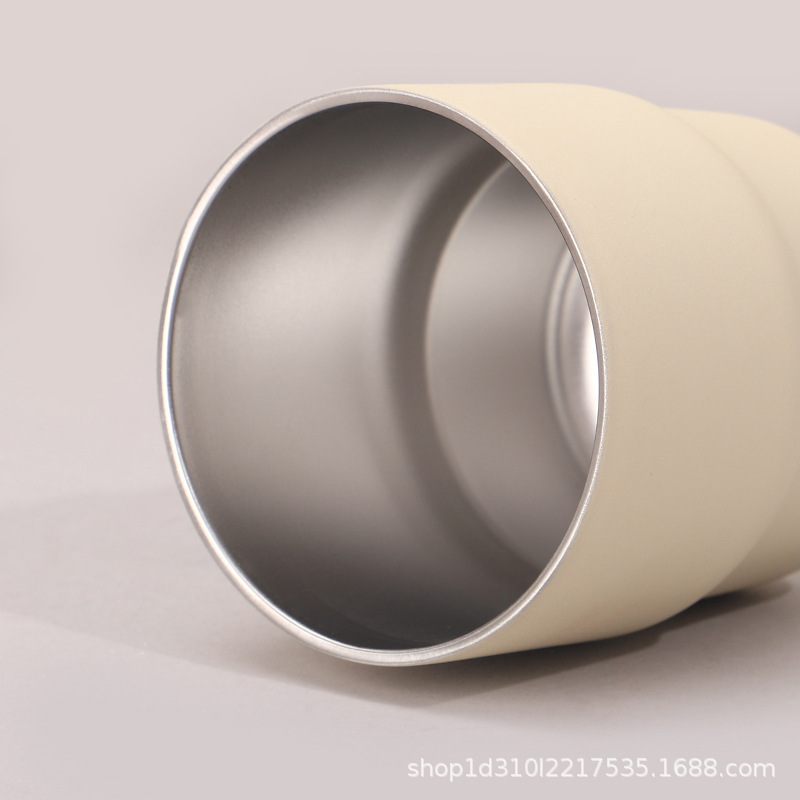 New 304 stainless steel mini wine glass single-layer corrugated edge anti-scald thermos cup outdoor camping style picnic water cup