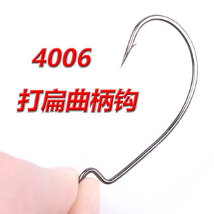 Wholesale crank hook Luya Hook 4#2#1#1/0#2/0#3/0# fake bait hook original lead soft Worm Hook