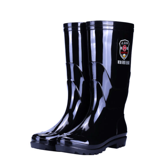 Shanghai Brand Double Money Rain Boots Thickeneded Rubber Sole Men's Rain Boots Waterproof Non-Slip Acid and Alkali Resistant Water Shoes Kitchen Rubber Boots