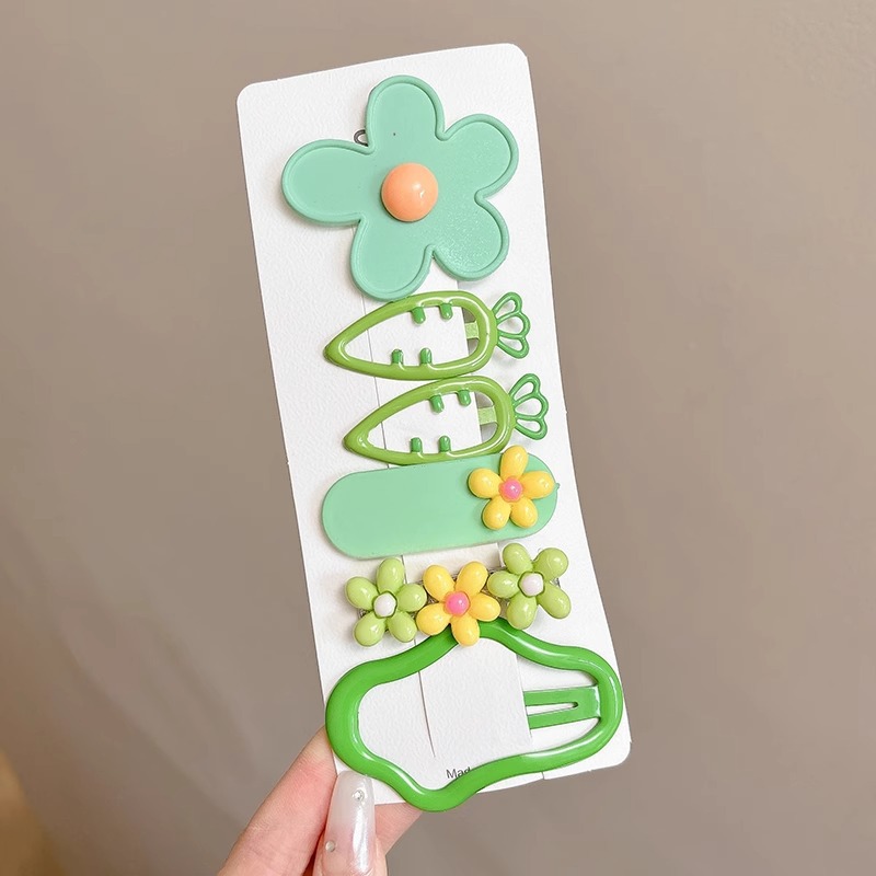 Horquilla de felpa de otoño e invierno clip de flequillo lateral para niños lindo color café horquilla de cabello roto tocado clip de pelo al por mayor