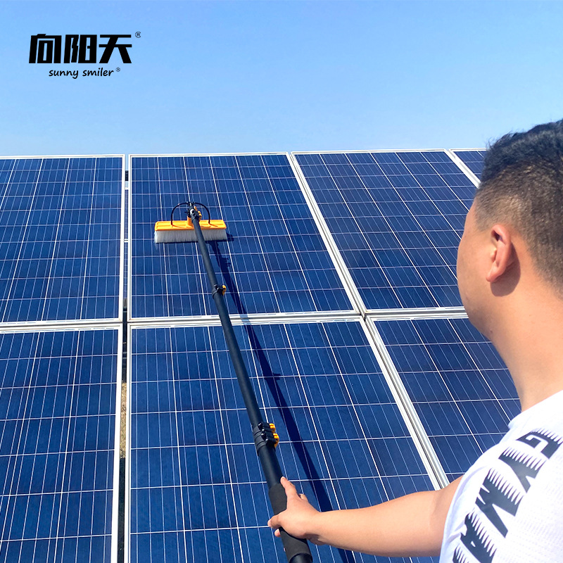 XYT太阳能光伏板通水刷厂房屋顶农光互补光伏电站清洁喷水刷工具-阿里巴巴