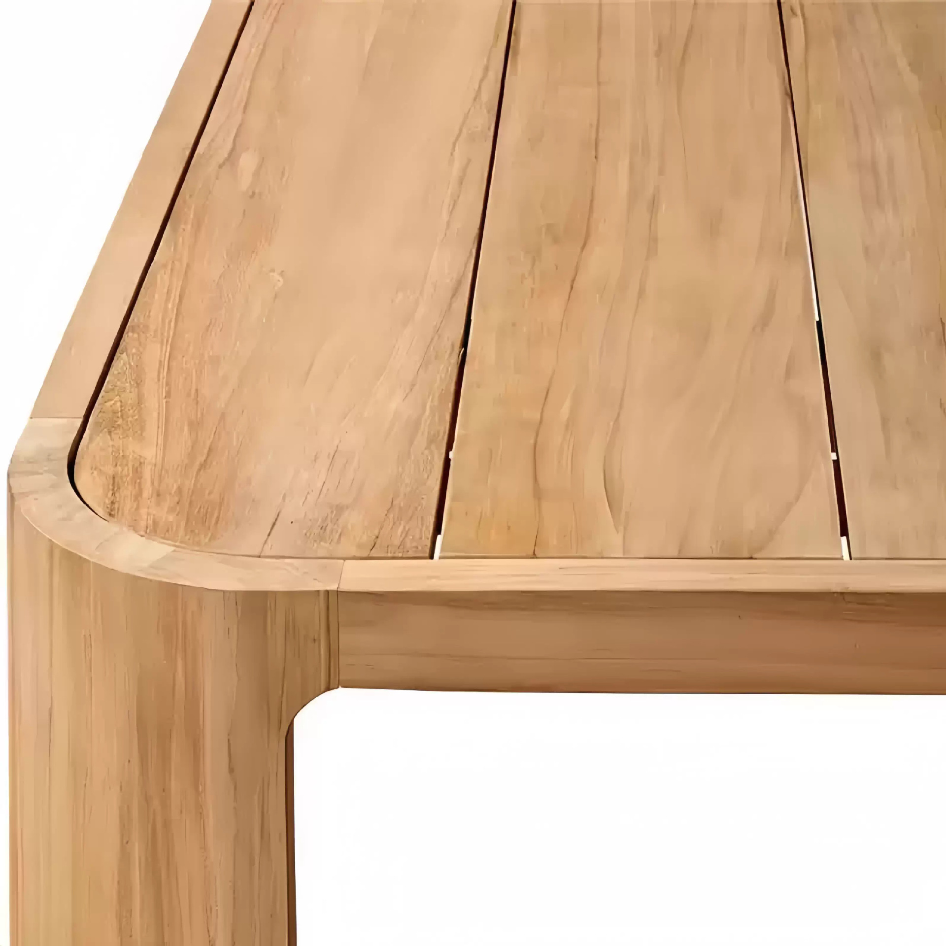 Mesa y silla de madera maciza al aire libre patio hotel impermeable al aire libre protección solar alojamiento residencial de madera mesa y silla de comedor muebles de exportación