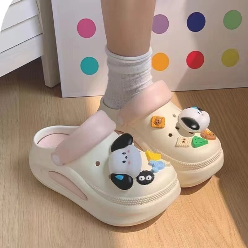 2025 Thick-Soled Clogs for Women, New Summer Outer Wear, Non-Slip Soft Soles, Increased Poop Feeling, Beach Toe-Toe Sandals